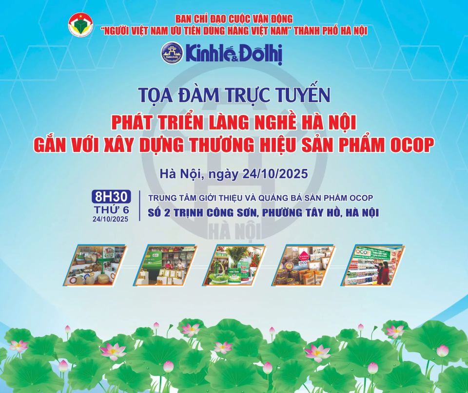 Sáng nay (24/10) diễn ra Tọa đàm “Phát triển làng nghề Hà Nội gắn với xây dựng thương hiệu sản phẩm OCOP”