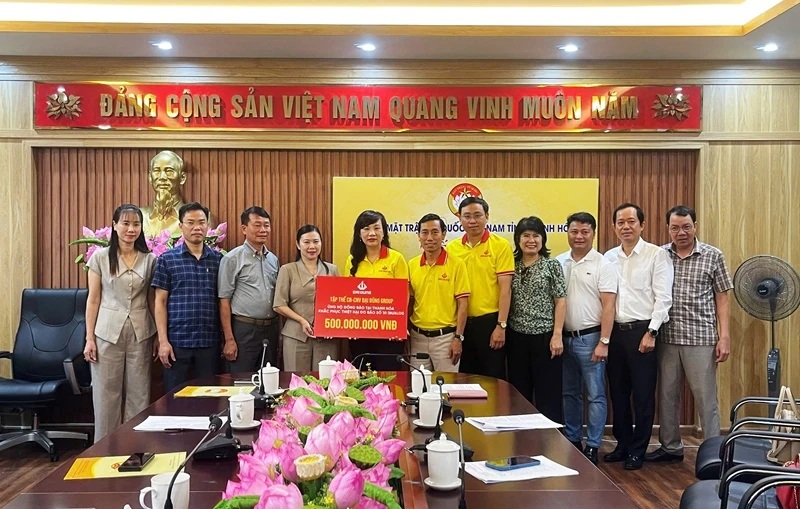 HUBA và HTBC chung tay trao hơn 2,25 tỷ đồng hỗ trợ đồng bào vùng lũ tại Thanh Hóa