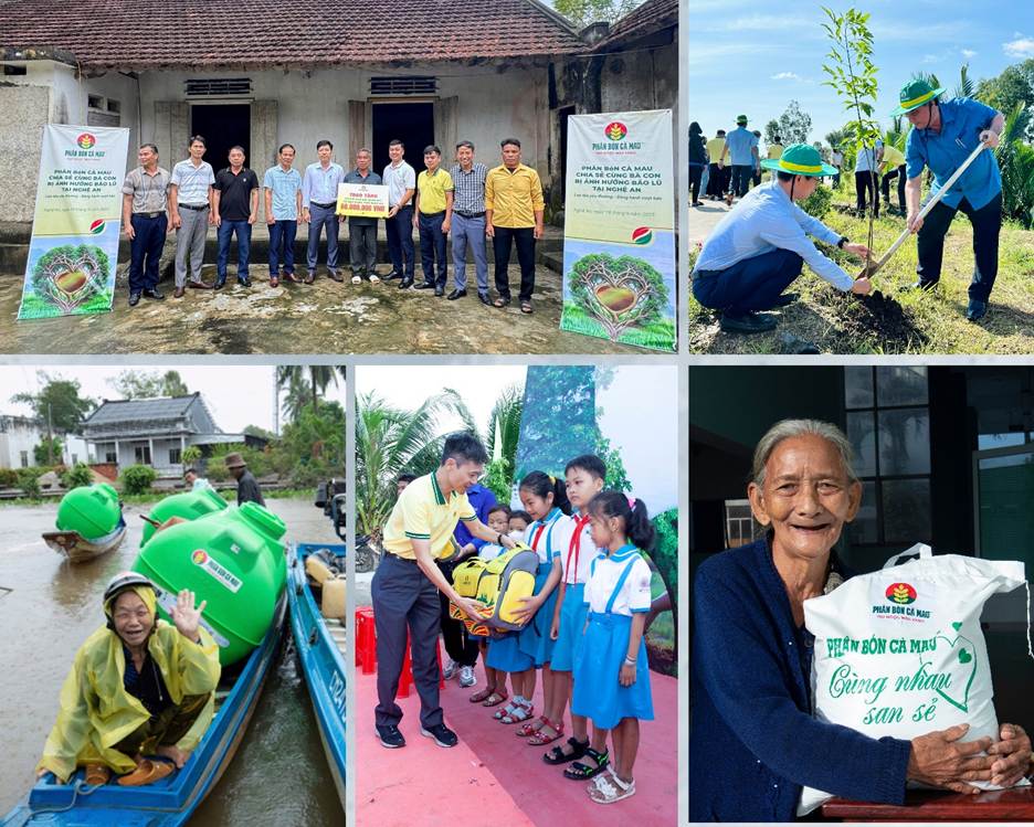 Phân Bón Cà Mau: Doanh nghiệp vì cộng đồng 4 năm liên tiếp