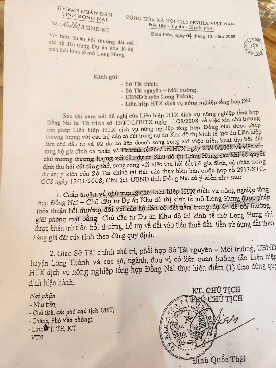 Đất chưa bồi thường, dân yêu cầu Nam Long dừng bán dự án Izumi City?