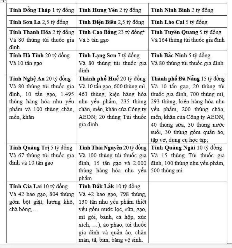 TP Hồ Chí Minh tiếp nhận hơn 236 tỷ đồng, 441 tấn hàng chuyển đến đồng bào vùng lũ