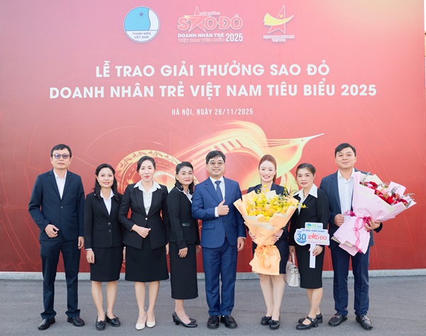 ‘Vua Nha đam’ Đạt TOP 30 Doanh nhân trẻ Việt Nam tiêu biểu 2025 – Giải thưởng Sao Đỏ