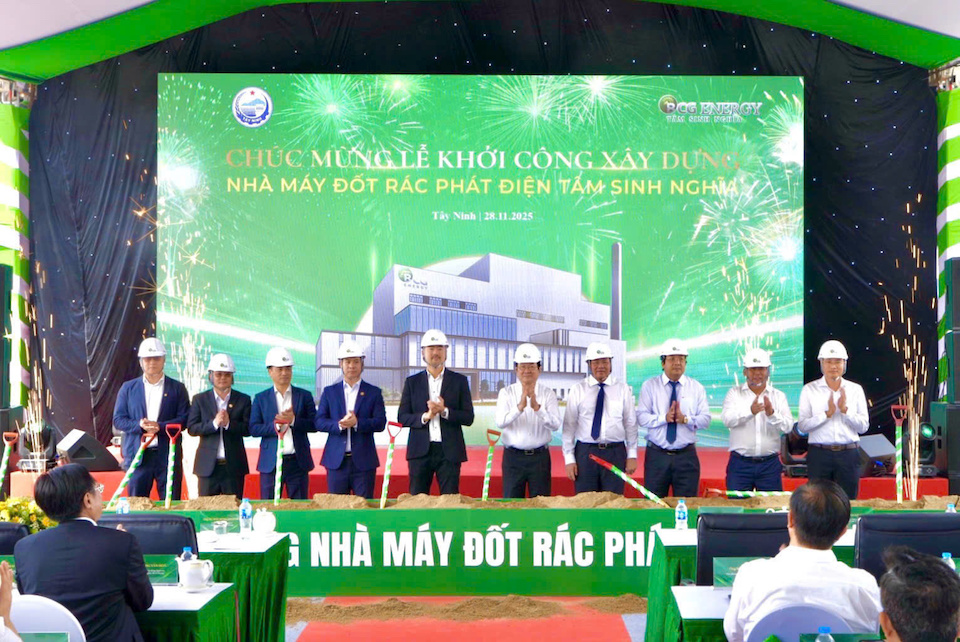 BCG Energy khởi công nhà máy đốt rác phát điện Tâm Sinh Nghĩa tại Tây Ninh 