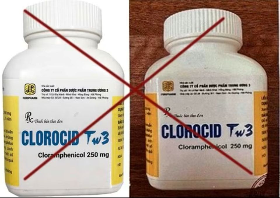 Bộ Y tế yêu cầu truy tìm nguồn gốc thuốc giả mạo Clorocid TW3