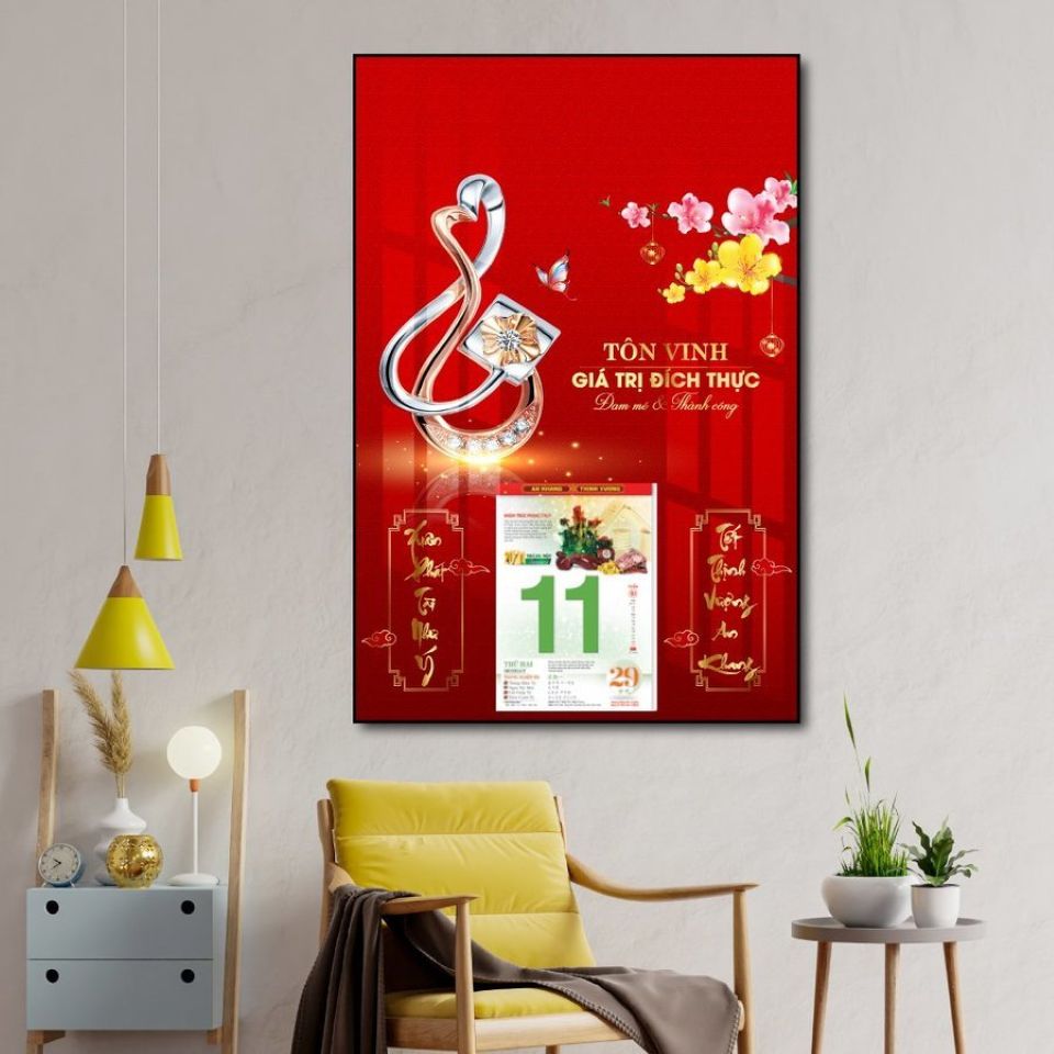 Cách treo lịch chuẩn phong thủy rước tài lộc, vận may vào nhà