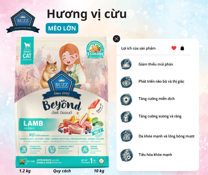 Thức ăn hạt “BUZZ” - Sức khỏe vượt trội cho thú cưng cuộc sống tốt đẹp hơn