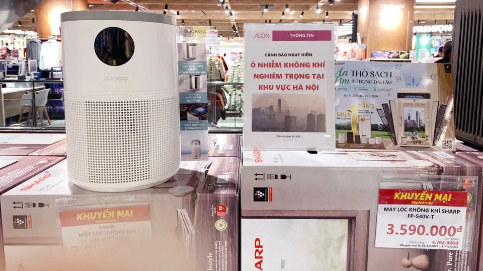 Chất lượng không khí chạm ngưỡng “đỏ”, thị trường máy lọc không khí “cháy hàng”