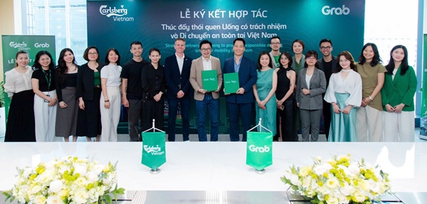 Carlsberg Việt Nam và Grab hợp tác thúc đẩy thói quen uống có trách nhiệm, di chuyển an toàn