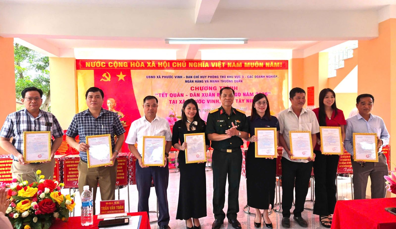 Ấm áp “Tết Quân – Dân Xuân Bính Ngọ 2026” cho đồng bào Khmer xã Phước Vinh