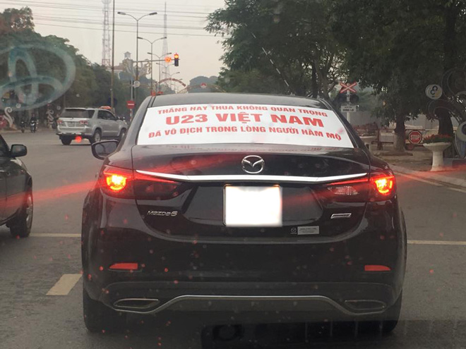 cổ vũ u23 việt nam, dịch vụ dán xe, dán decal xe